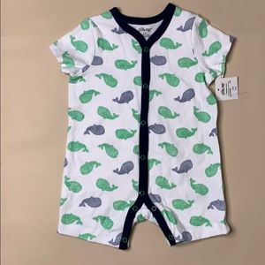 NWT Baby Whale Shorts/Romper 3 Months